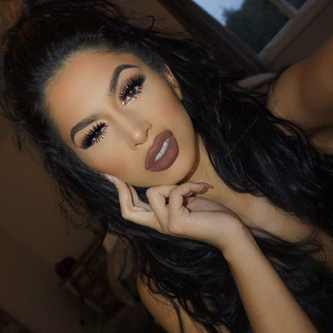Lips -  - Chocolate Fudge   -  Water proof, Smudge proof, transfer proof,  and 24 hour stay Chocolate Brown Matte Liquid lipstick - Glamorous Chicks Cosmetics - 1