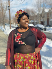 Naya Maxi Skirt, Mask  & Headwrap