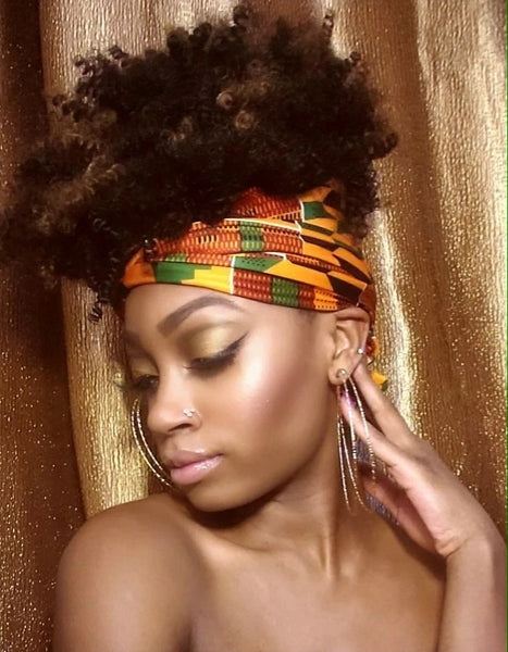 LADY DIANA PRINT SLIP ON HAIR HEADWRAP HEADBAND