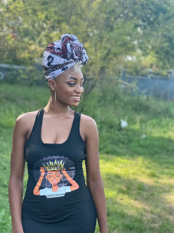 Crown Hair Dress & Akwasi Headwrap
