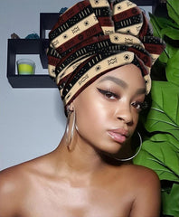 Liz Slip On Satin Lined Headwrap and Mask