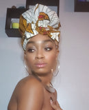 Ami  Slip On Satin Lined Headwrap and Mask