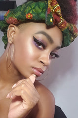 Sidni Pre Tie Satin Lined Slip On Headwrap Headband