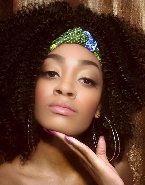 EMERALD SLIP ON HAIR HEADWRAP HEADBAND