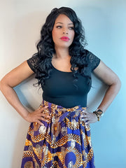 Imani Maxi Skirt, Mask  & Headwrap
