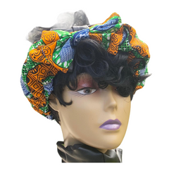 Zara Pre Tie Satin Lined Slip On Headwrap Headband and Mask