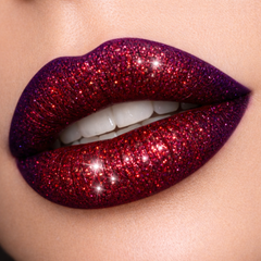 Purple & red  glitter lipstick collection