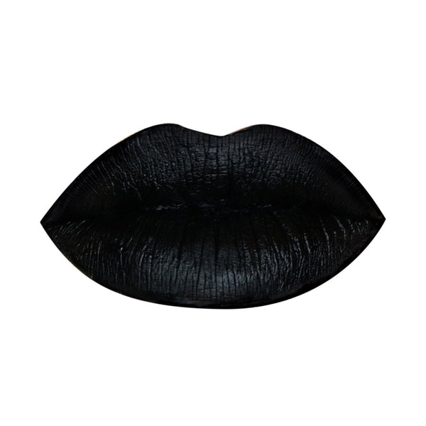 Lips -  - Black Midinight  Black Matte  Liquid Lipstick Lipstain - Glamorous Chicks Cosmetics - 3