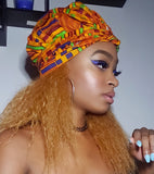 Feechi Slip On Satin Lined Headwrap and Mask