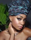 Guava Slip On Satin Lined Headwrap and Mask