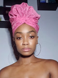 Pink Sistah Slip On Satin Lined Headwrap