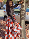 Beyonce Maxi Skirt, Headwrap & bag Set