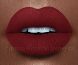 Vamp - Waterproof, smudge proof,  transfer proof,  and 24 hour stay DARK RED  Matte Liquid lipstick