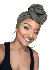 Atarah Stretched Satin Lined Headwrap