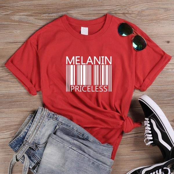 Melanin Priceless Red T-Shirt