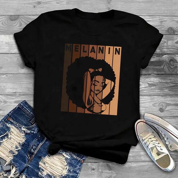 Melanin Black T-Shirt