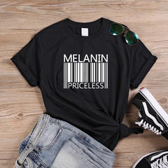 Melanin Priceless Black T-Shirt