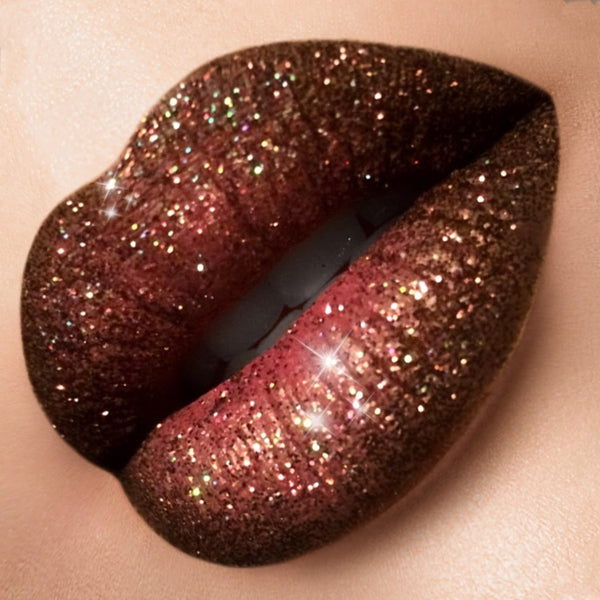 Double fudge Brown glitter lip collection