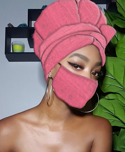 Hope Slip On Satin Lined Headwrap and Mask