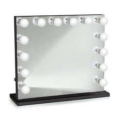 Curaçao Black Dimmable Hollywood mirrors| Table Top Or Wall Mount | Plug-in
