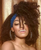 METALLIC BLUE SLIP ON HAIR HEADWRAP HEADBAND
