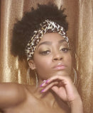 LEOPARD PRINT SLIP ON HAIR HEADWRAP HEADBAND