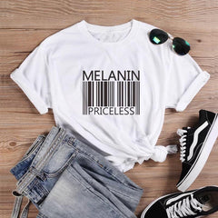Melanin Priceless White T-Shirt