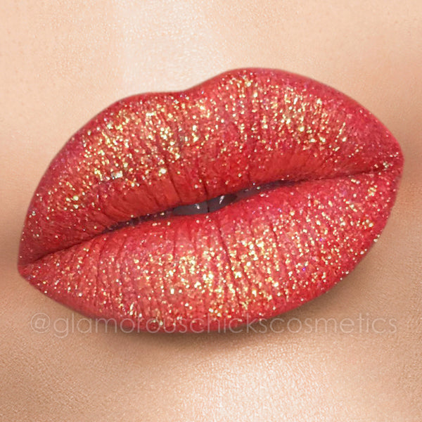Orange crush  glitter lips collection