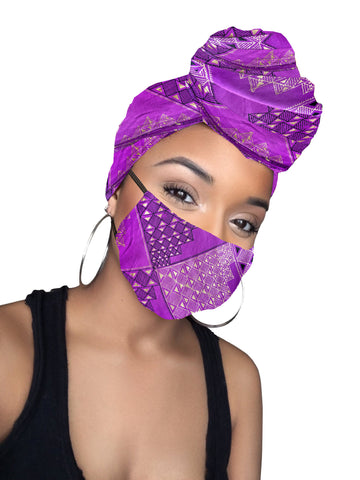 Khari Headwrap and Face Mask combo