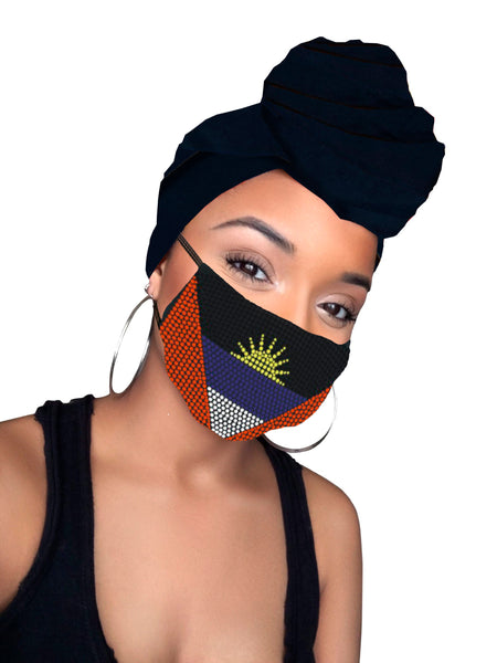 Antigua headwrap and mask