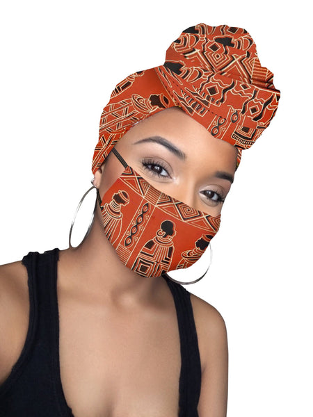 Kitwana Headwrap and Face Mask combo