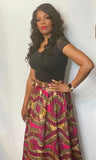 Sabra Maxi Skirt, Mask & Headwrap