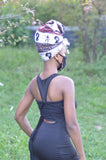 Africa Akwasi Headwrap, Mask and  Africa Dress