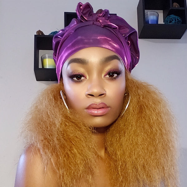 Amber Slip On Satin Lined Headwrap