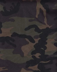 Camo Army Jersey Knit Stretched Fabric Satin Lined Headwrap