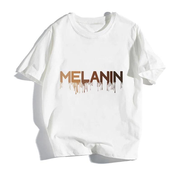 Melanin White T-Shirt