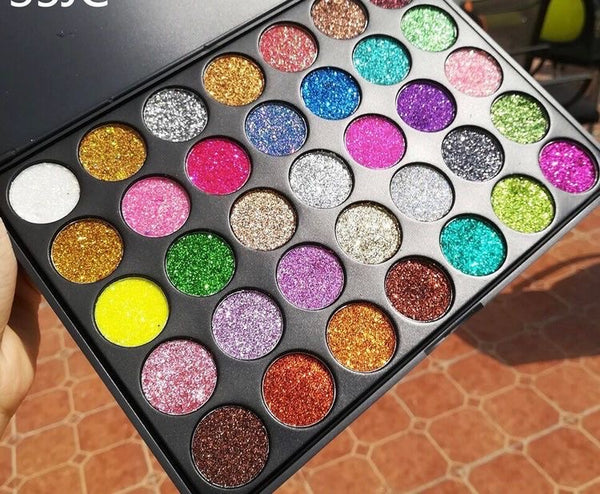 35 color Limited Edition glitter eyeshadow palette