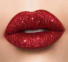 Boss lady Holiday red glitter lipstick collection