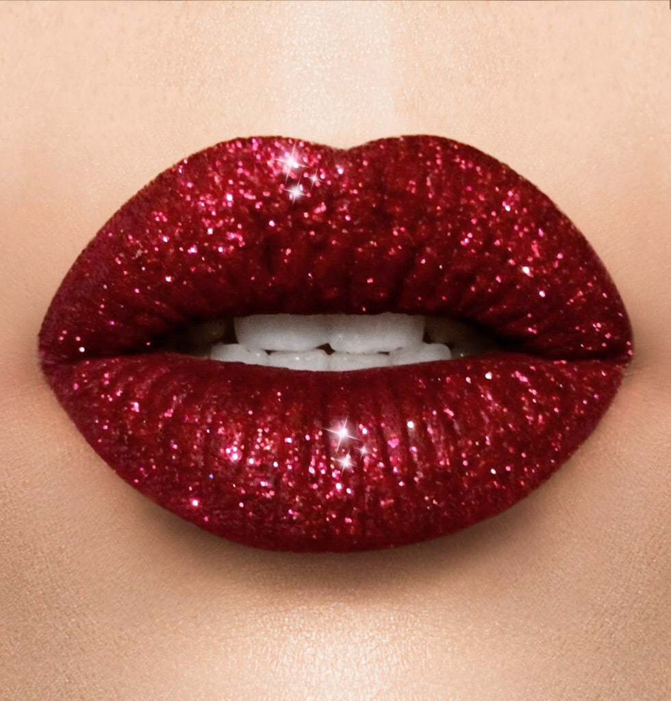 helt bestemt Stærk vind jævnt Holiday red glitter lipstick collection