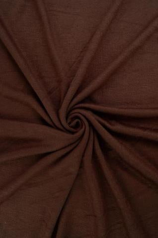 Brown Jersey Knit Stretched Fabric Slip On Headwrap