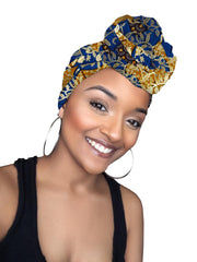 Lexie Limited Edition Holiday Gold Print African Headwrap