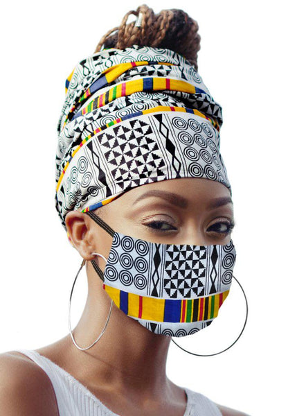 Whitney Headwrap and Face Mask combo