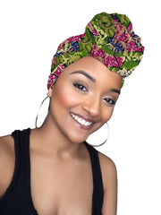 Sylvia Limited Edition Holiday Gold Print African Headwrap