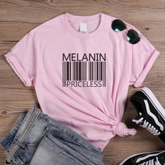 Melanin Priceless Pink T-Shirt