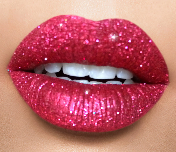 Holiday Red glitter lip collection/ boss lady & red glitter